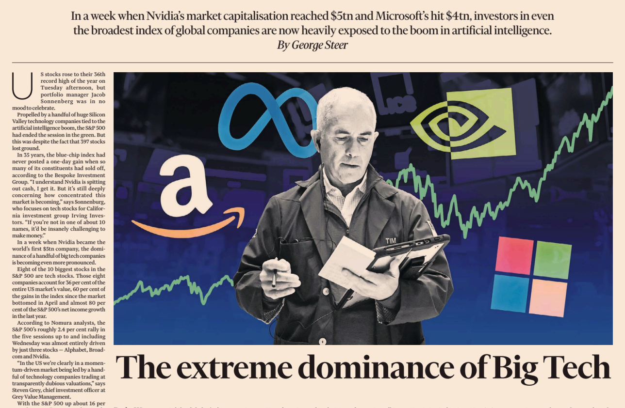 Financial Times: The Extreme Dominance of Big Tech