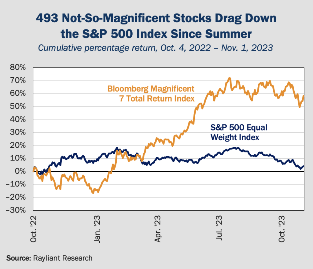 Figure 1 Not So Magnificent Stocks